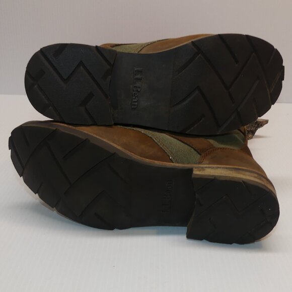 Women's L.L Bean Old Port moto harness biker combat boots sz 8 M - Picture 8 of 11